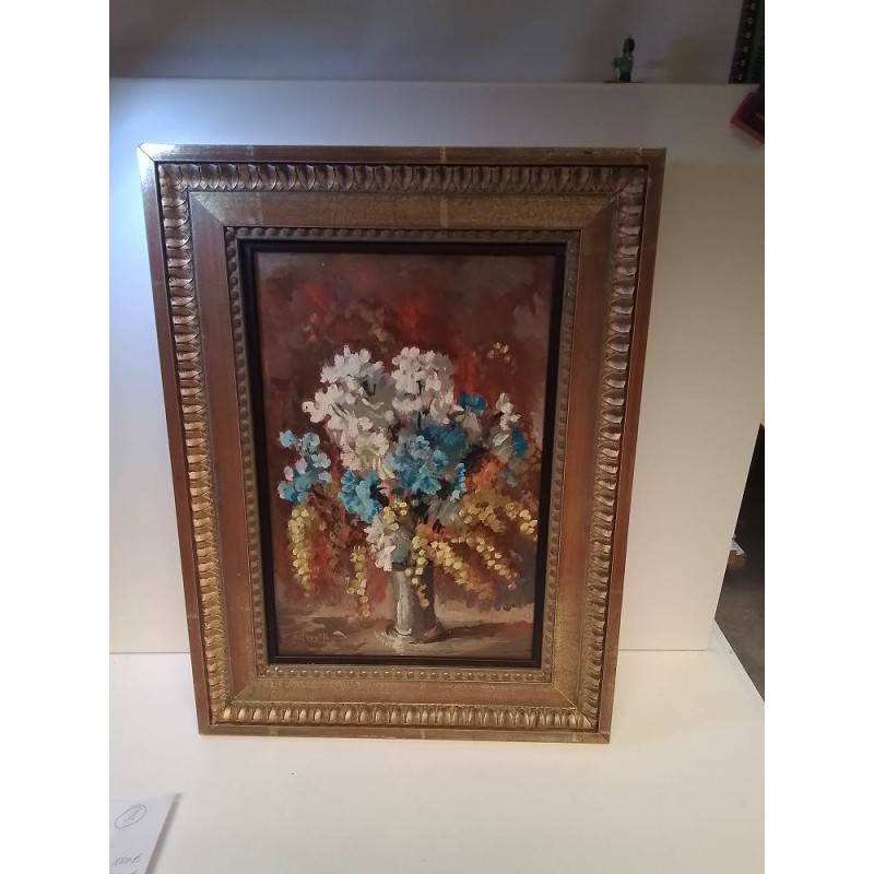 HUILE SUR TOILE NATURE MORTE SIGNÉE 