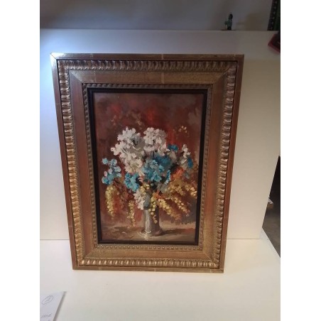HUILE SUR TOILE NATURE MORTE SIGNÉE 