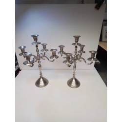 PAIRE DE CHANDELIER 5 BRANCHES