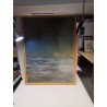 HUILE SUR TOILE MER AGITEE SIGNEE