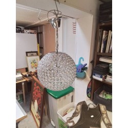 LUSTRE BOULE CHROMÉ LA PIECE
