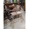 LOT 4 CHAISES TISSU FLEURI