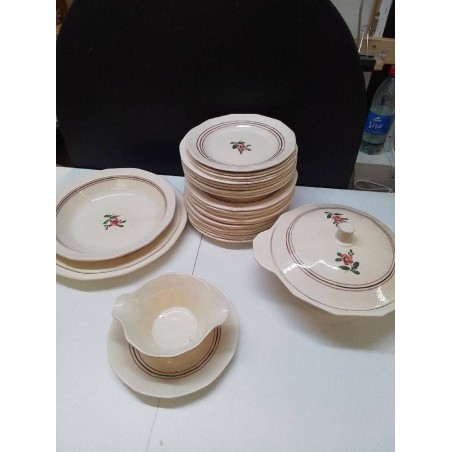 LOT VAISSELLE SARREGUEMINES ART DECO 