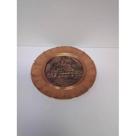 ASSIETTE DECORATIVE CUIVRE