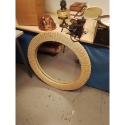 MIROIR ROND OSIER
