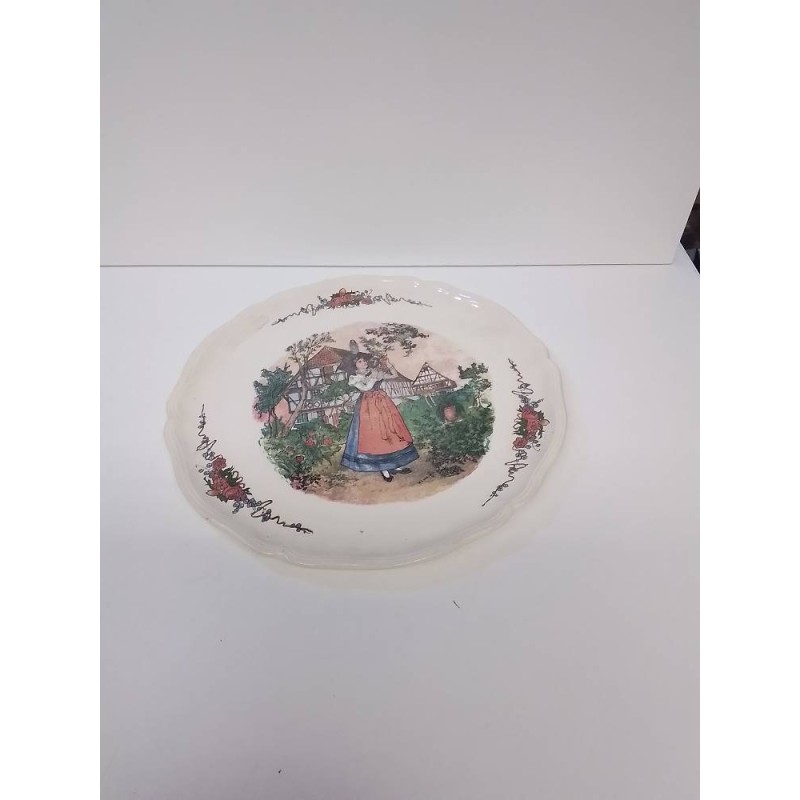 ASSIETTE DECORATIVE SARREGUEMINES 
