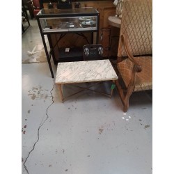 TABLE BASSE MARBRE BLANC