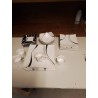 LOT VAISSELLES MODERNE NOIR ET BLANC 