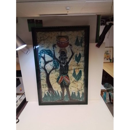 PEINTURE SUR TISSU THEME AFRIQUE