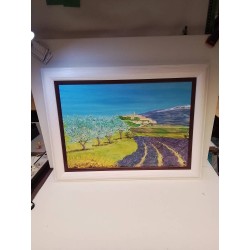 HUILE SUR TOILE LAVANDE