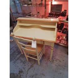 CHAISE ET BUREAU BLANC 