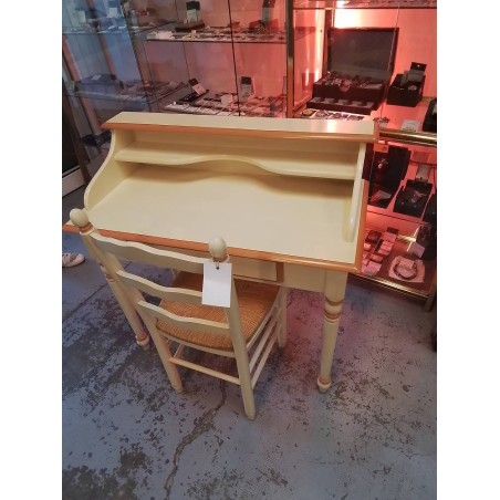 CHAISE ET BUREAU BLANC 