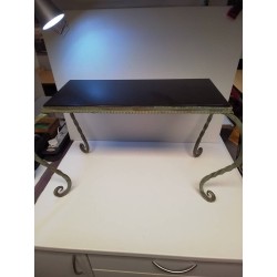 TABLE BASSE DESSUS MARBRE NOIR 