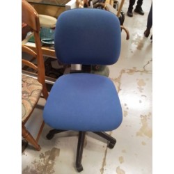 CHAISE DE BUREAU BLEU 