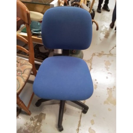 CHAISE DE BUREAU BLEU 