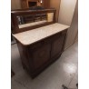 BUFFET BAS DESSUS MARBRE + MIROIR 