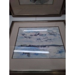 AQUARELLE SIGNÉE ANNETTE POLLMAN 