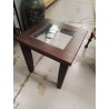 TABLE D’APPOINT PLATEAU EN VERRE 