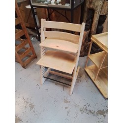 CHAISE HAUTE EVOLUTIVE STOKKE EN BOIS DE HETRE NATUREL 
