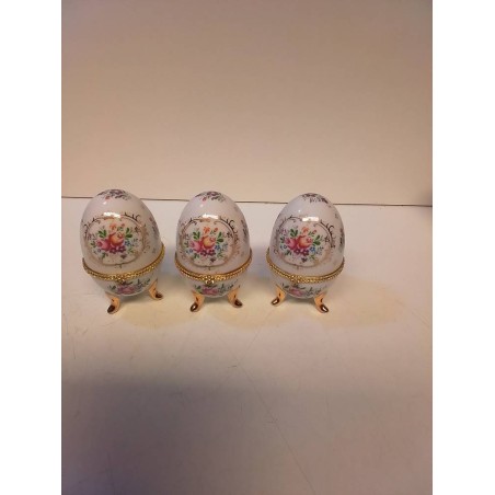 LOT DE 3 OEUFS LINOGES 