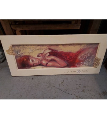 CADRE MODERNE FEMME ALLONGÉE 