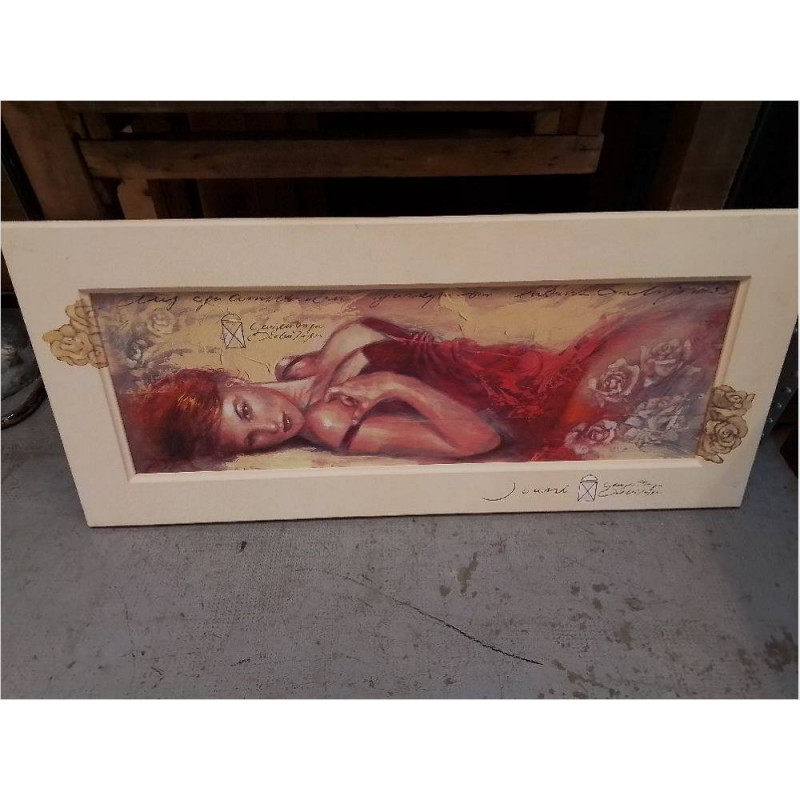 CADRE MODERNE FEMME ALLONGÉE 