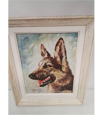 HUILE SUR TOILE CHIEN KRUCHTEN