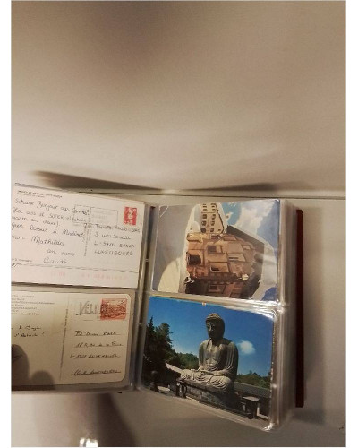 ALBUM CARTES POSTALES ENVIRON 100 PIÈCES 