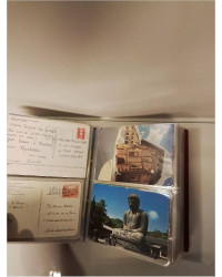 ALBUM CARTES POSTALES ENVIRON 100 PIÈCES 
