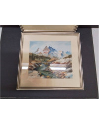 AQUARELLE PAYSAGE SIGNEE ANDRE