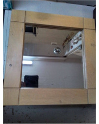 MIROIR CARRE CADRE HETRE