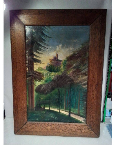 HUILE SUR TOILE ANCIENNE...
