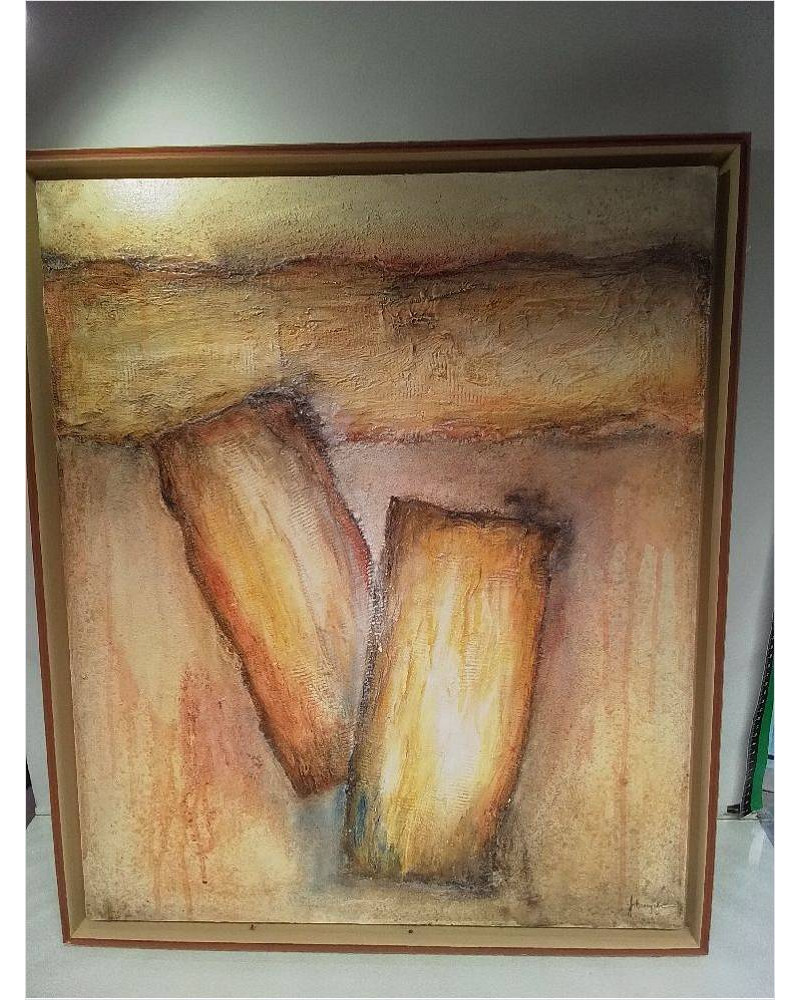 TABLEAU CONTEMPORAIN SIGNÉE STEMPER (LUXEMBOURGEOIS)