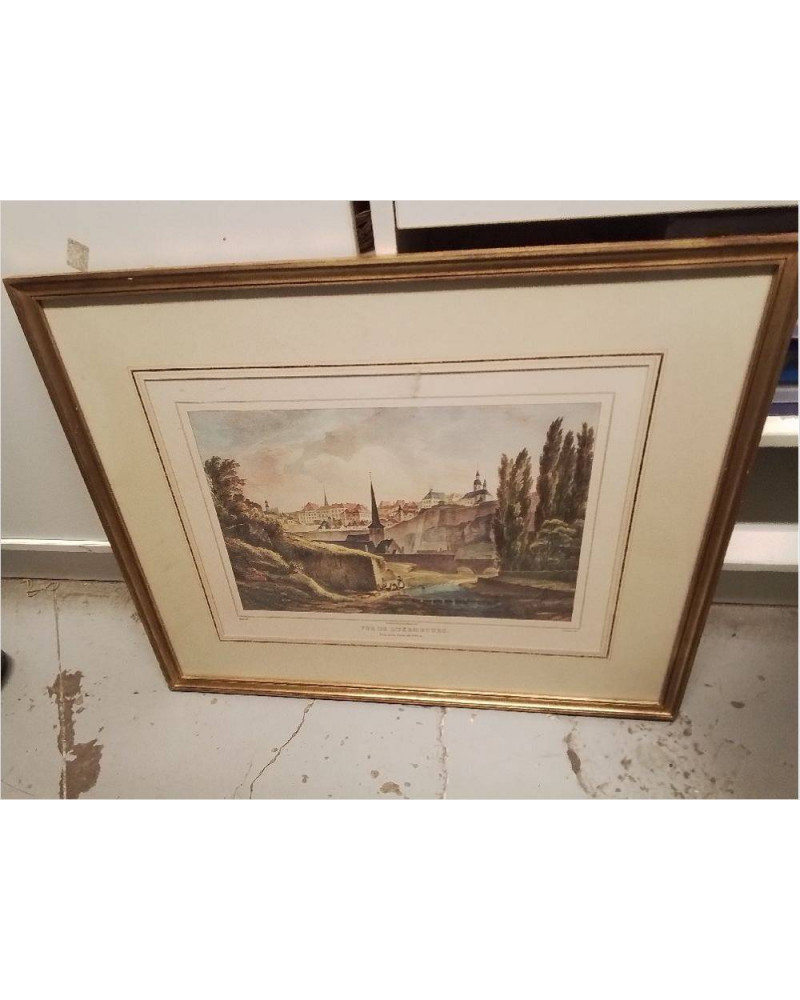 REPRODUCTION VUE DE LUXEMBOURG 