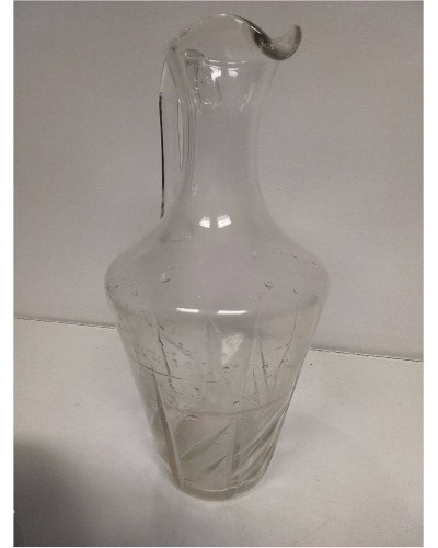 CARAFE VERRE CISELÉ 