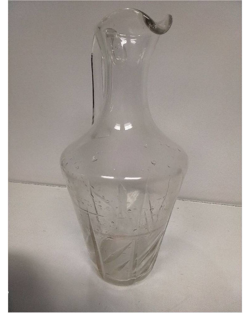 CARAFE VERRE CISELÉ 