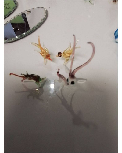 LOT DE FIGURINES VERRE...
