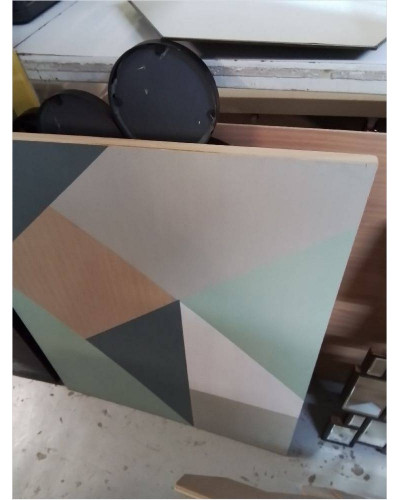 DÉCORATION MURALE BOIS GÉOMÉTRIQUE 