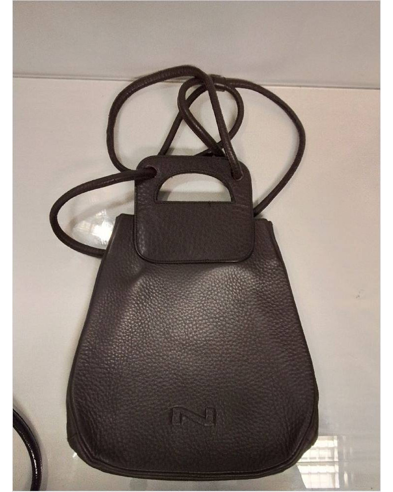SAC A MAIN CUIR BRUN NATAN