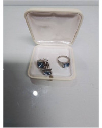 PARURE HOMME BOUTONS DE MANCHETTE + BAGUE