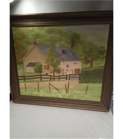 HUILE SUR TOILE SIGNÉE BRAQUET