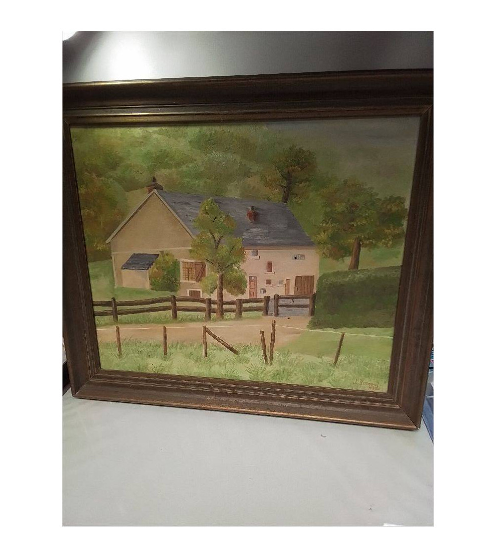 HUILE SUR TOILE SIGNÉE BRAQUET