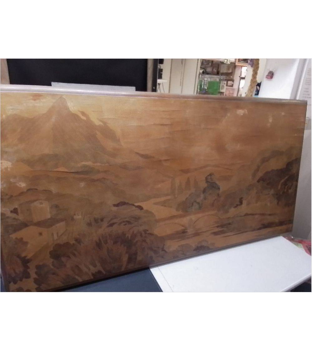 TABLEAU MARQUETERIE SIGNE ROSENAU 154×80