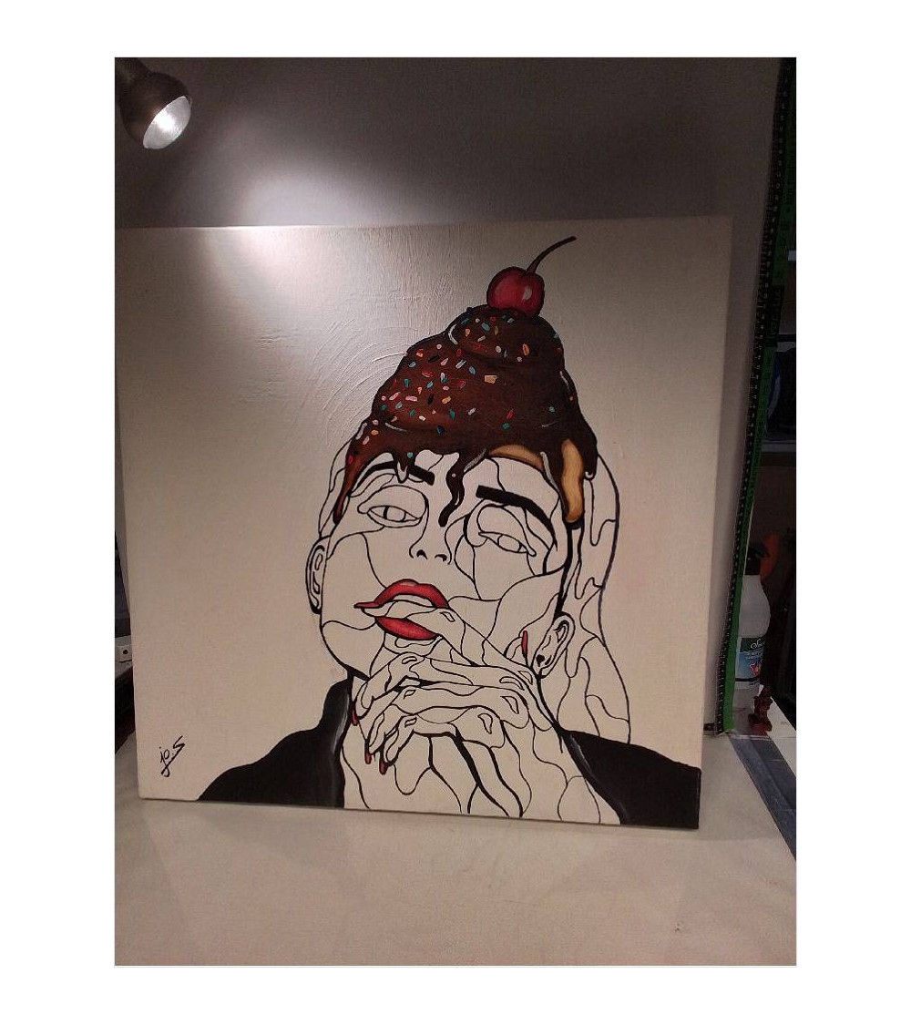 TABLEAU MODERNE SIGNÉ