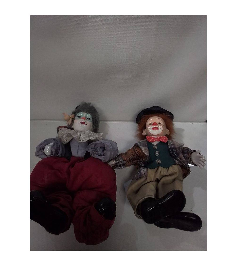 POUPÉE CÉRAMIQUE CLOWN 