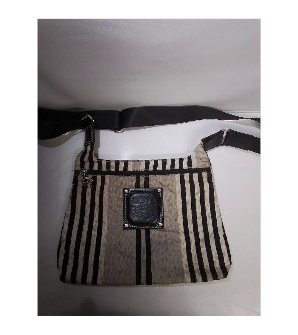 SAC A MAIN TISSU GRIS LONGCHAMP 