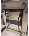 MIROIR FER FORGE EN L\'ÉTAT 