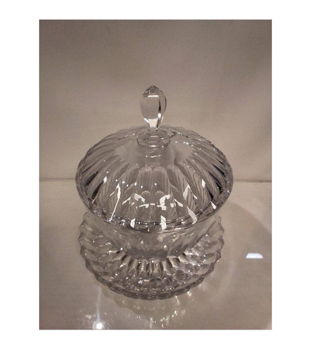 POT EN VERRE ET PLATEAU 