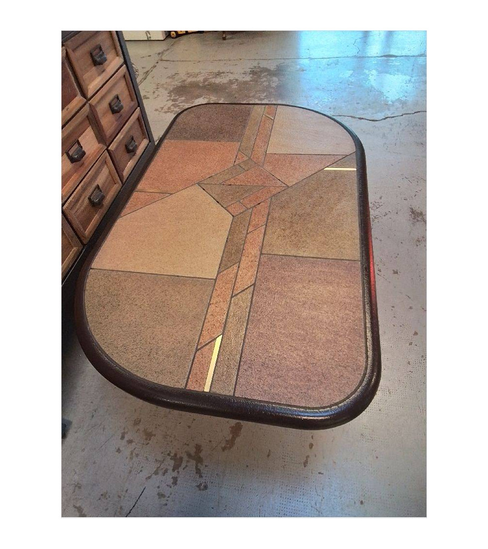 TABLE BASSE CARRELÉE STYLE PAUL KINGMA
