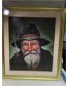 HUILE SUR TOILE HOMME FUMEUR 